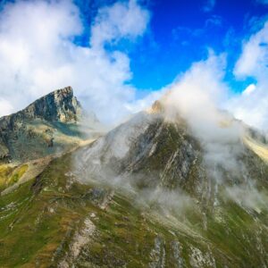 Berge in Matrei von oben